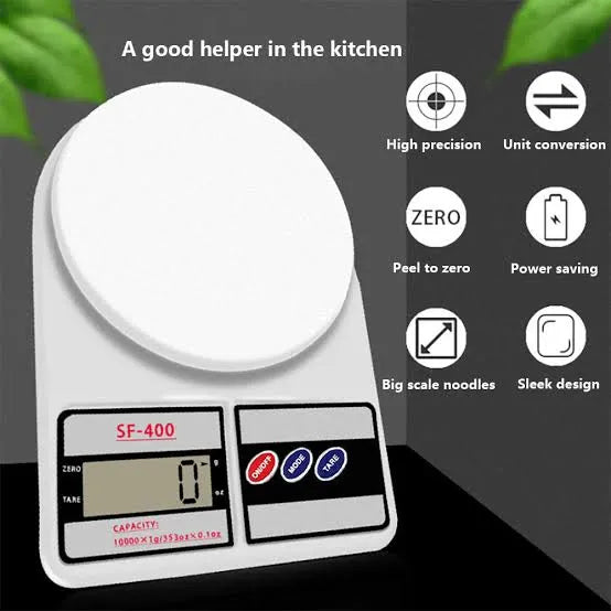 10 KG Weight Capacity, Imported Electronic Digital Kitchen Scale